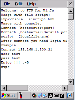 wince client ftp